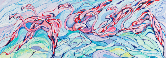 Print of the original artwork "Graceful Motion"