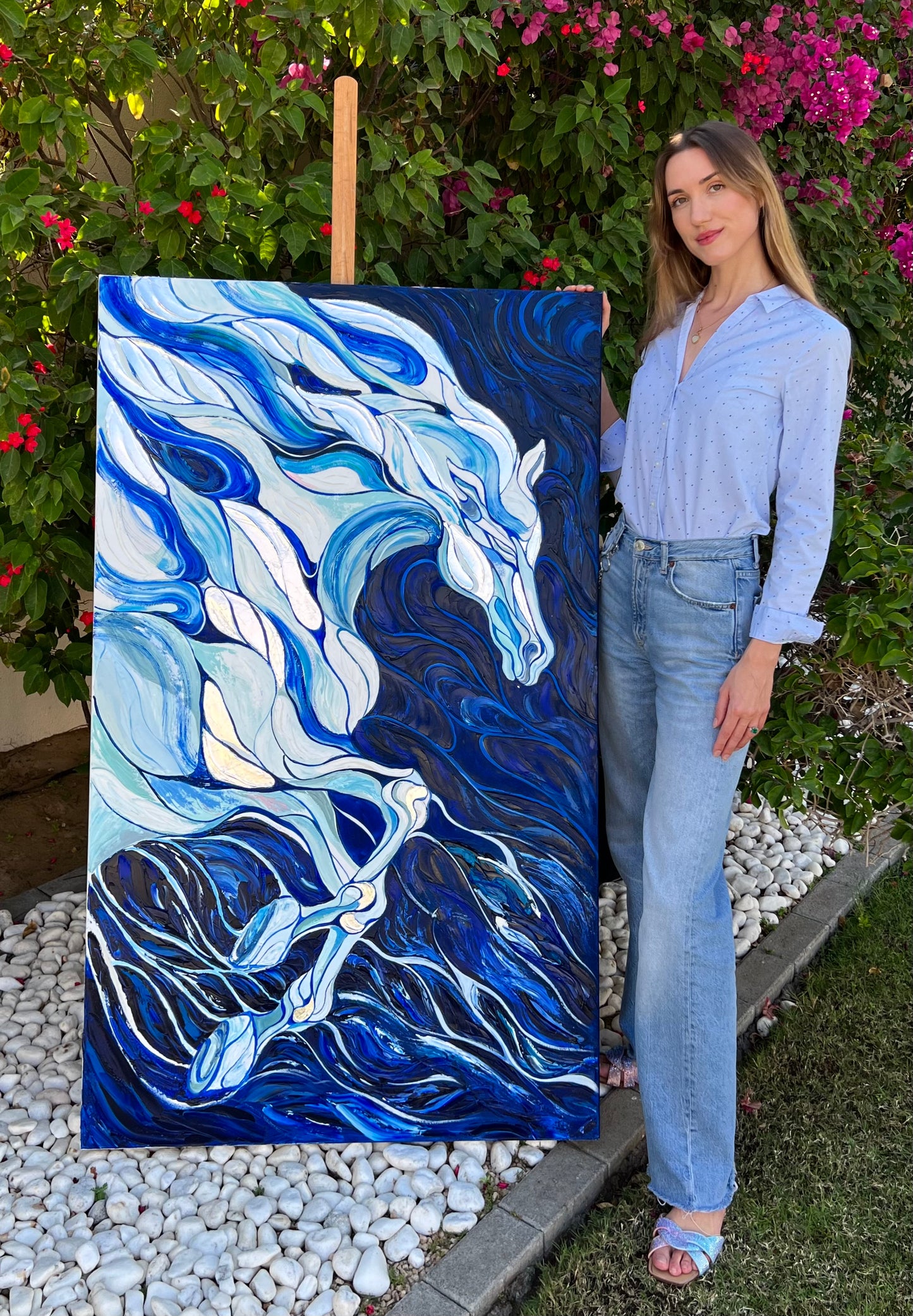 “Midnight Majesty” 153x90 cm. Oil on canvas